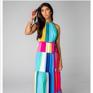 NWT Buddy love Halter Maxi Dress